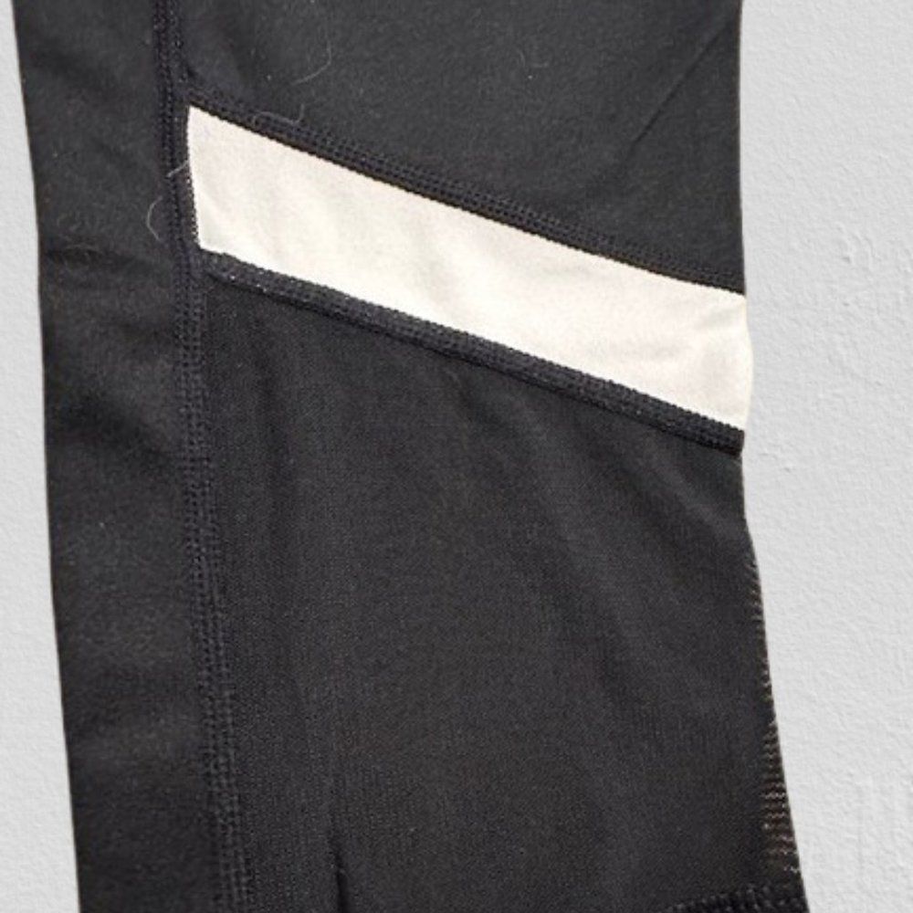 Black High Waisted Color Block Leggings 4326 NWT - Picture 4 of 8